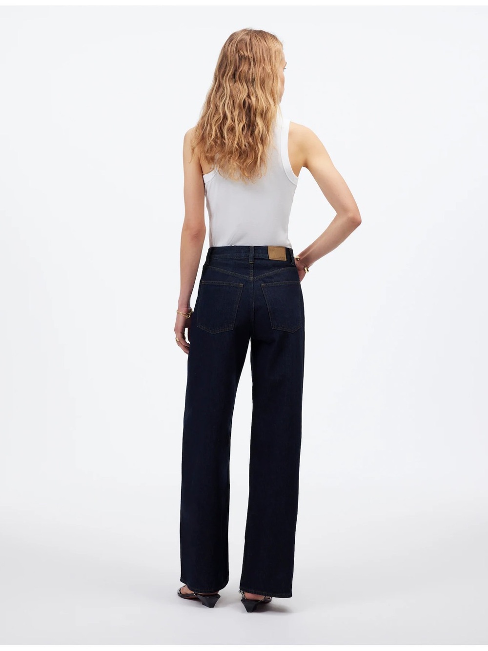 NEW Madewell Superwide-Leg Jeans in Essex Wash Rigid Size 27 NWT - Picture 4 of 10